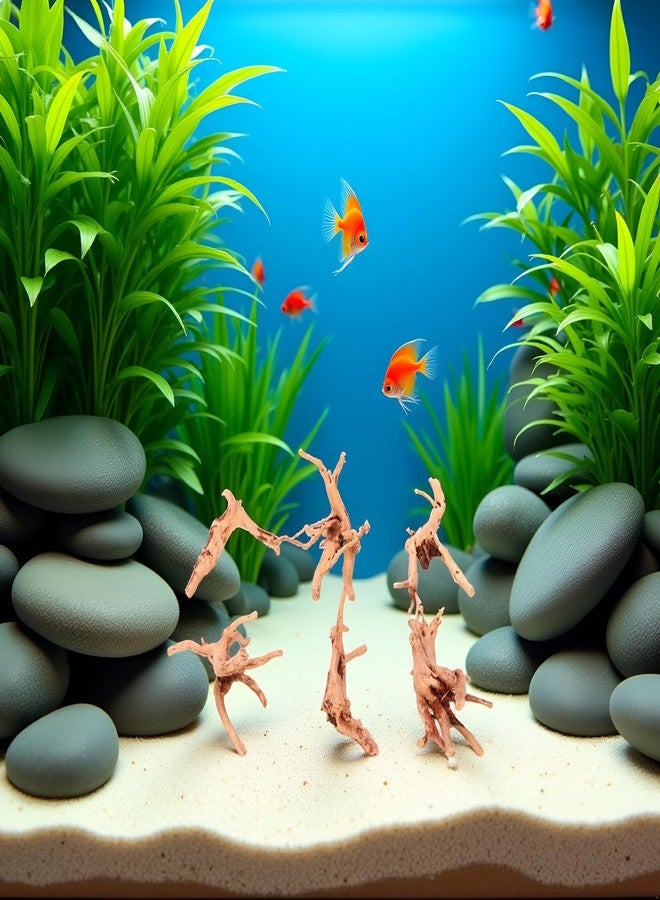 Sluswallow 1Pc Natural Aquarium Driftwood Branches Wood Aquarium Trunk Driftwood Tree Fish Tank Log Decoration Plant Stump, Thematic Ornaments Assorted Size, Aquarium Décor (8-10cm) - Image 5